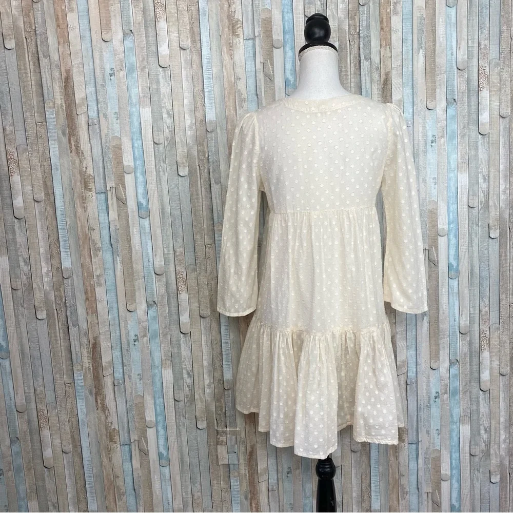 Emerson Fry XS India Collection Layla Swiss Dot Mini Tunic Dress Organic Boho - Picture 8 of 15